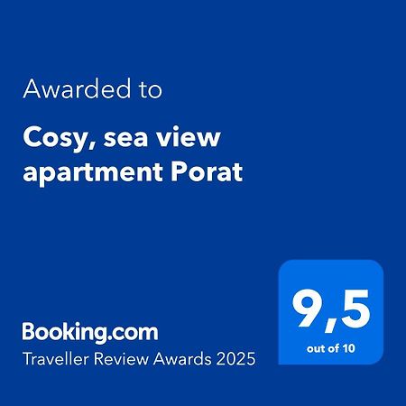 Cosy, Sea View Apartment Porat Porat  Exterior foto